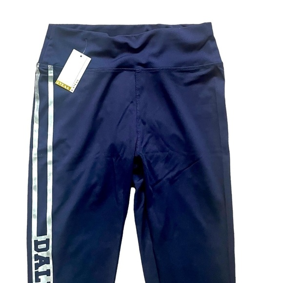 LYDAA activewear joggers navy blue stretch side stripes Dallas NWT Women L/XL - Picture 3 of 12